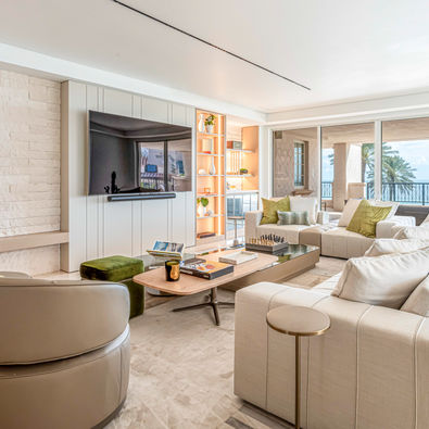 Refined interior at a Fisher Island residence